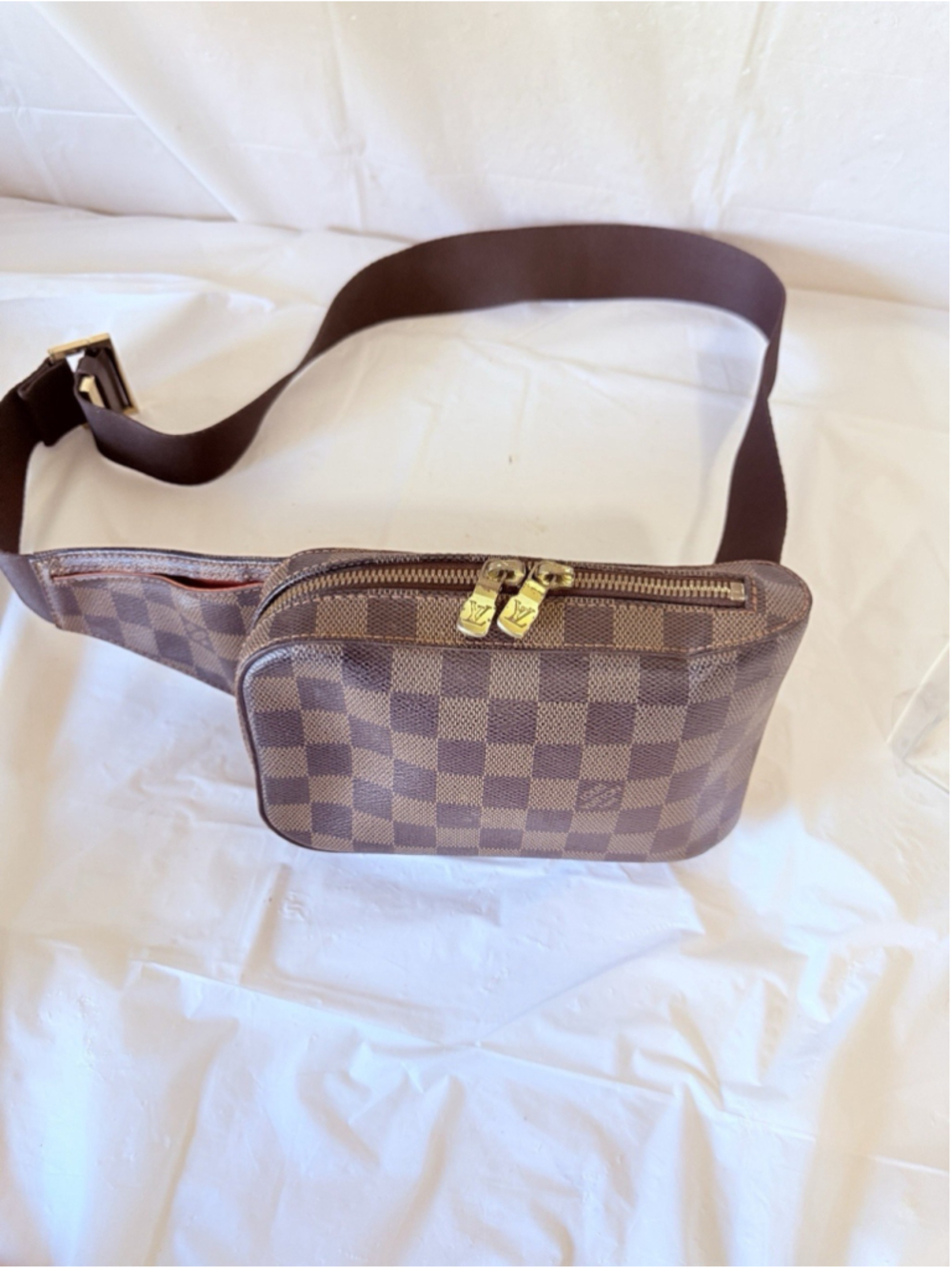 Louis Vuitton LV Shoulder Bag Geronimos Ebene Brown Damier - Picture 16 of 16